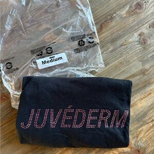 JUVEDERM💞TShirt NWOT Medium Black Great for a COSTUME! Or FLARE! Get noticed!👄